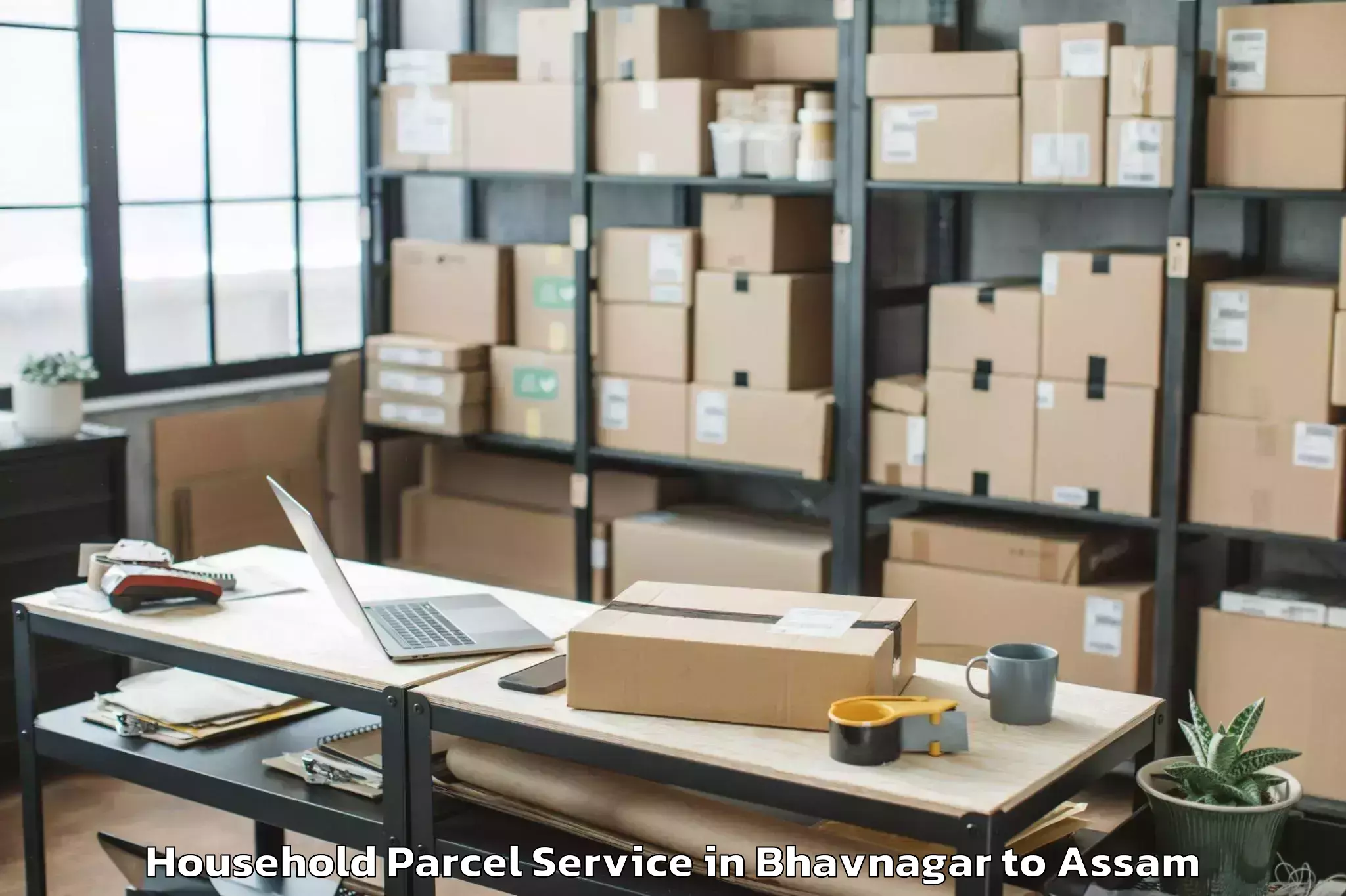 Comprehensive Bhavnagar to Borjhar Airport Gau Household Parcel